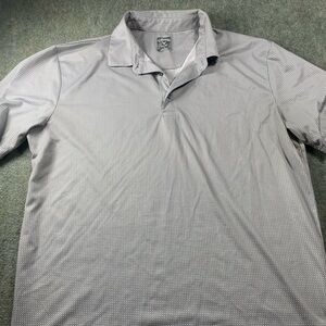 Callaway Men's Micro-Print Polo Shirt - Light Gray